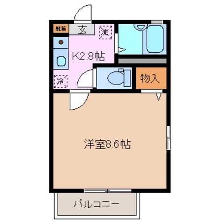 大矢知駅 徒歩13分 2階の物件間取画像